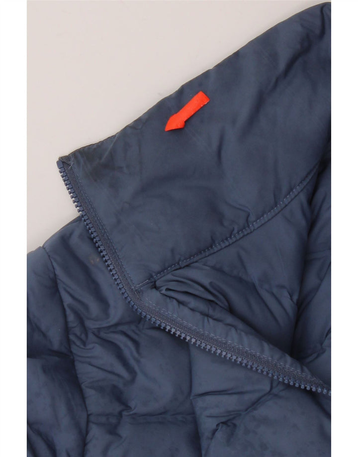 Женская стеганая куртка Adidas UK 16, большой синий полиэстер