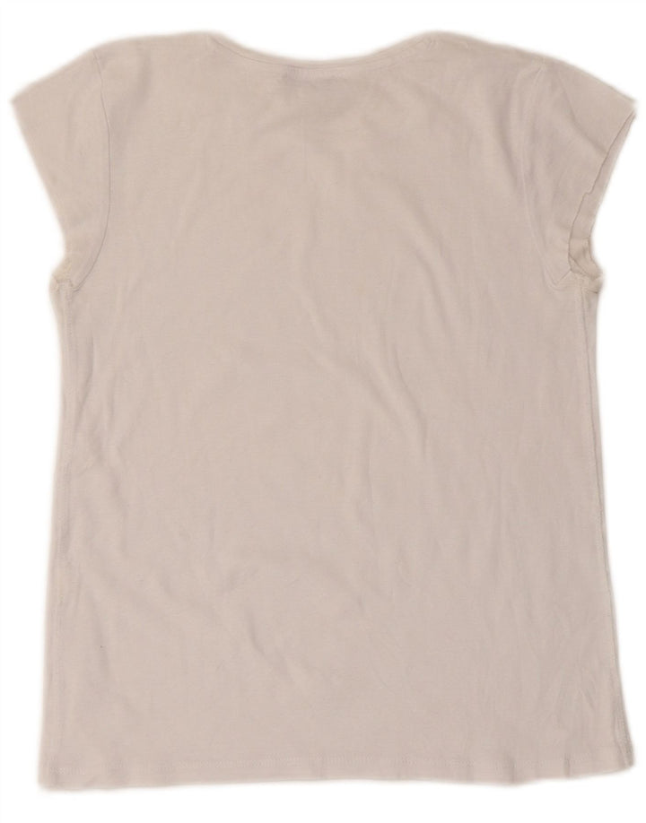 Женская футболка Zara Top UK 8, маленькая белая