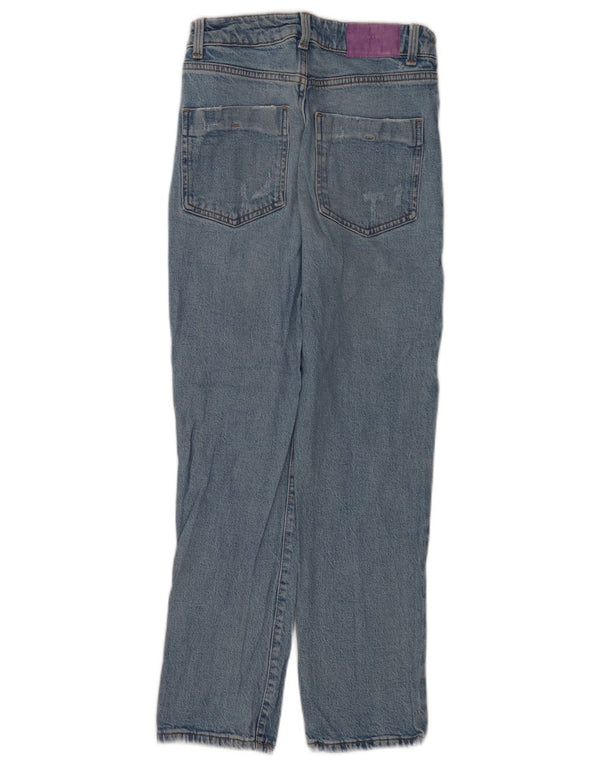 Женские прямые джинсы Zara EU 36 XS W26 L28 синие