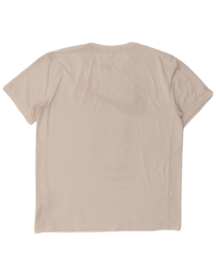 Мужская футболка Nike Dri Fit с графическим рисунком, большой белый полиэстер