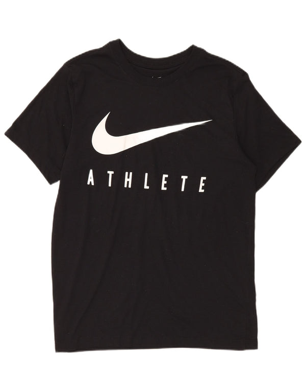 Мужская футболка Nike Dri Fit, маленький черный полиэстер