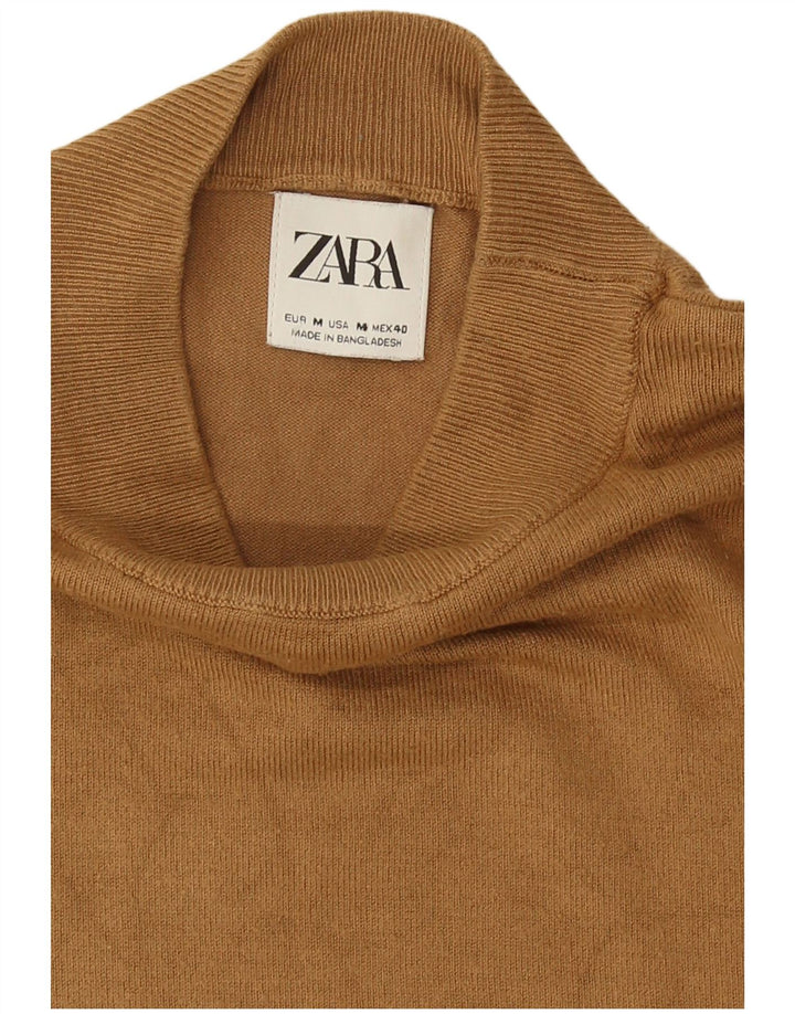 Мужской джемпер с высоким воротником Zara, средний бежевый