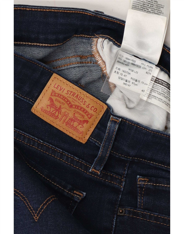Женские джинсы Levi's 712 Slim W28 L32 Темно-синие, хлопок