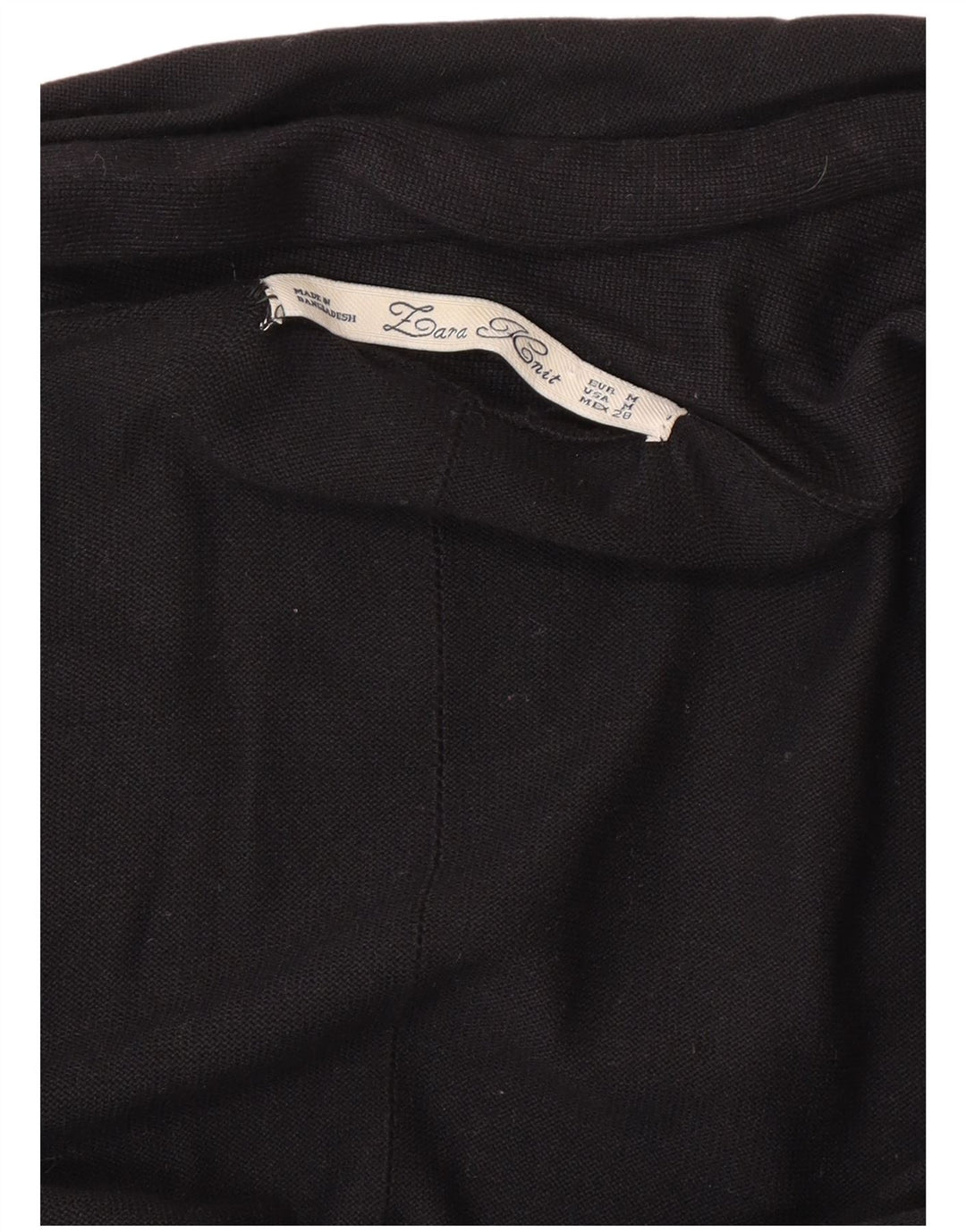 Женский открытый кардиган Zara UK 12, средний черный