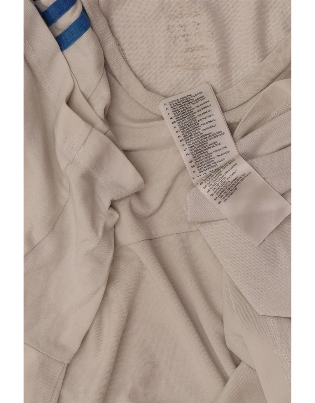 Мужская футболка Adidas большого размера из хлопка белого цвета