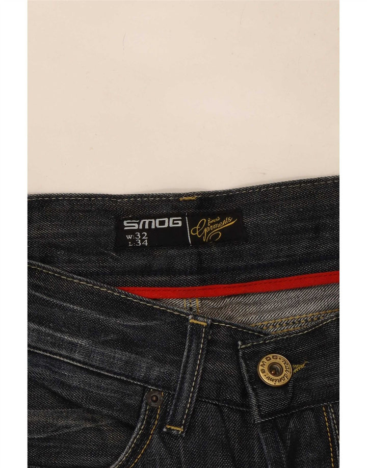 Мужские джинсы Bootcut Smog W32 L34 темно-синие