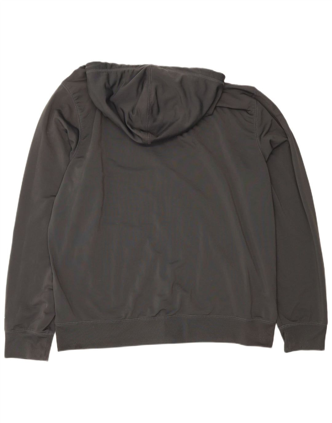 Мужской свитер с капюшоном и молнией с графическим рисунком Nike 2XL, серый полиэстер