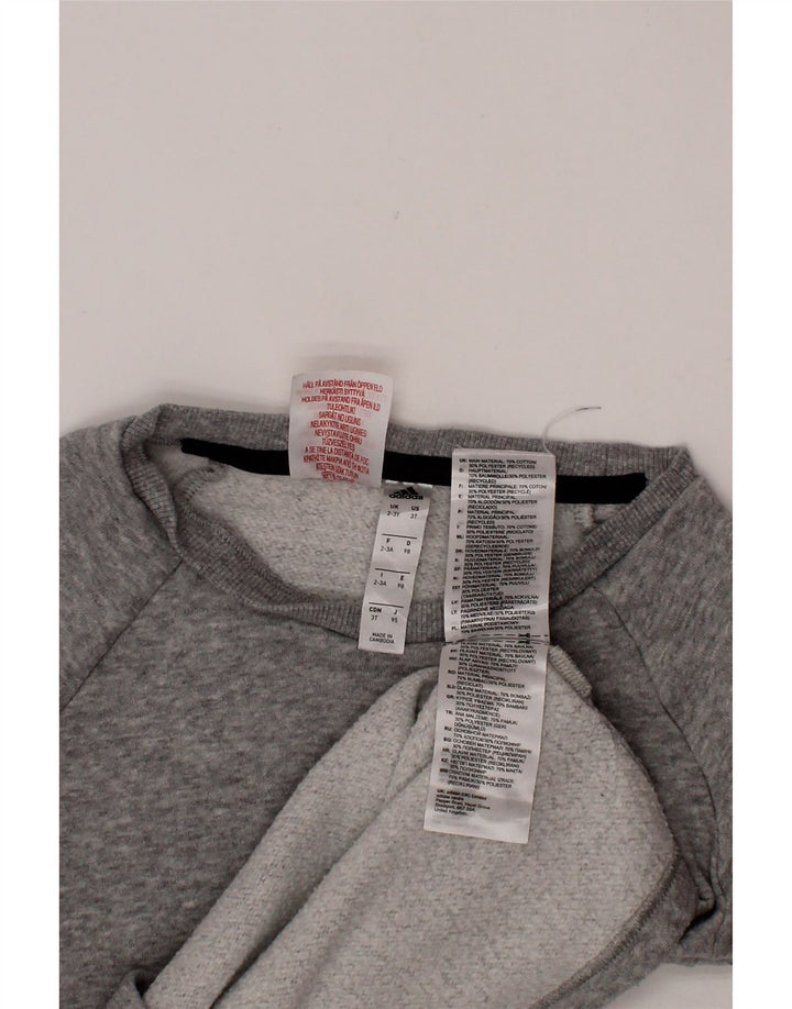 Свитшот ADIDAS для мальчиков 2-3 года, серый