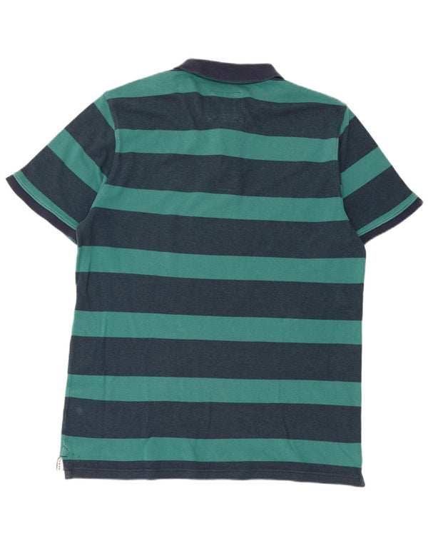 Crew Clothing Мужская рубашка-поло XL Темно-синяя полоска из хлопка