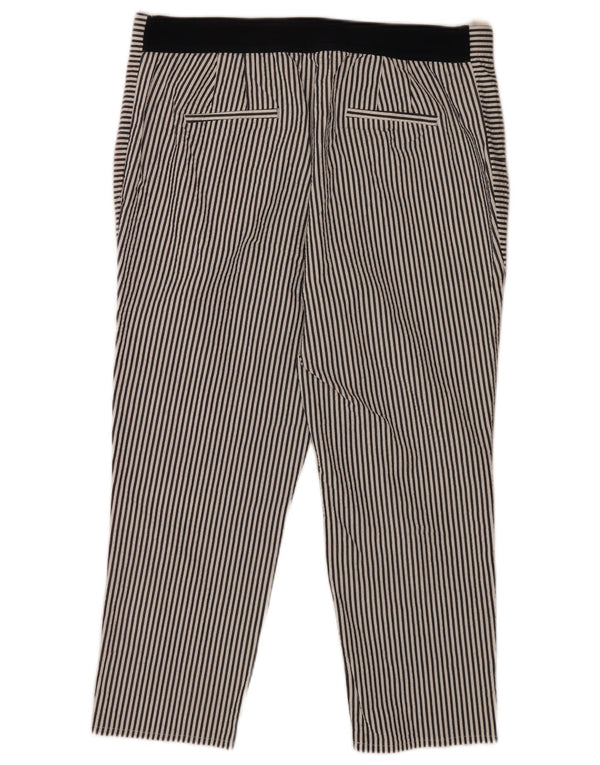 Женские узкие укороченные брюки Zara 2XL W34 L24 в синюю полоску