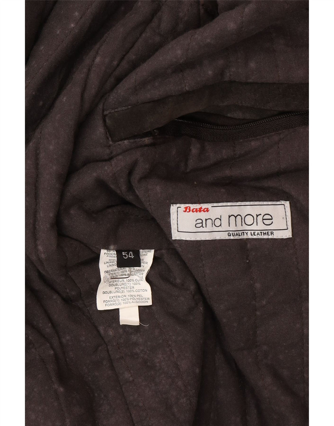 Мужская замшевая куртка Bata and More IT 54 2XL Коричневая кожаная