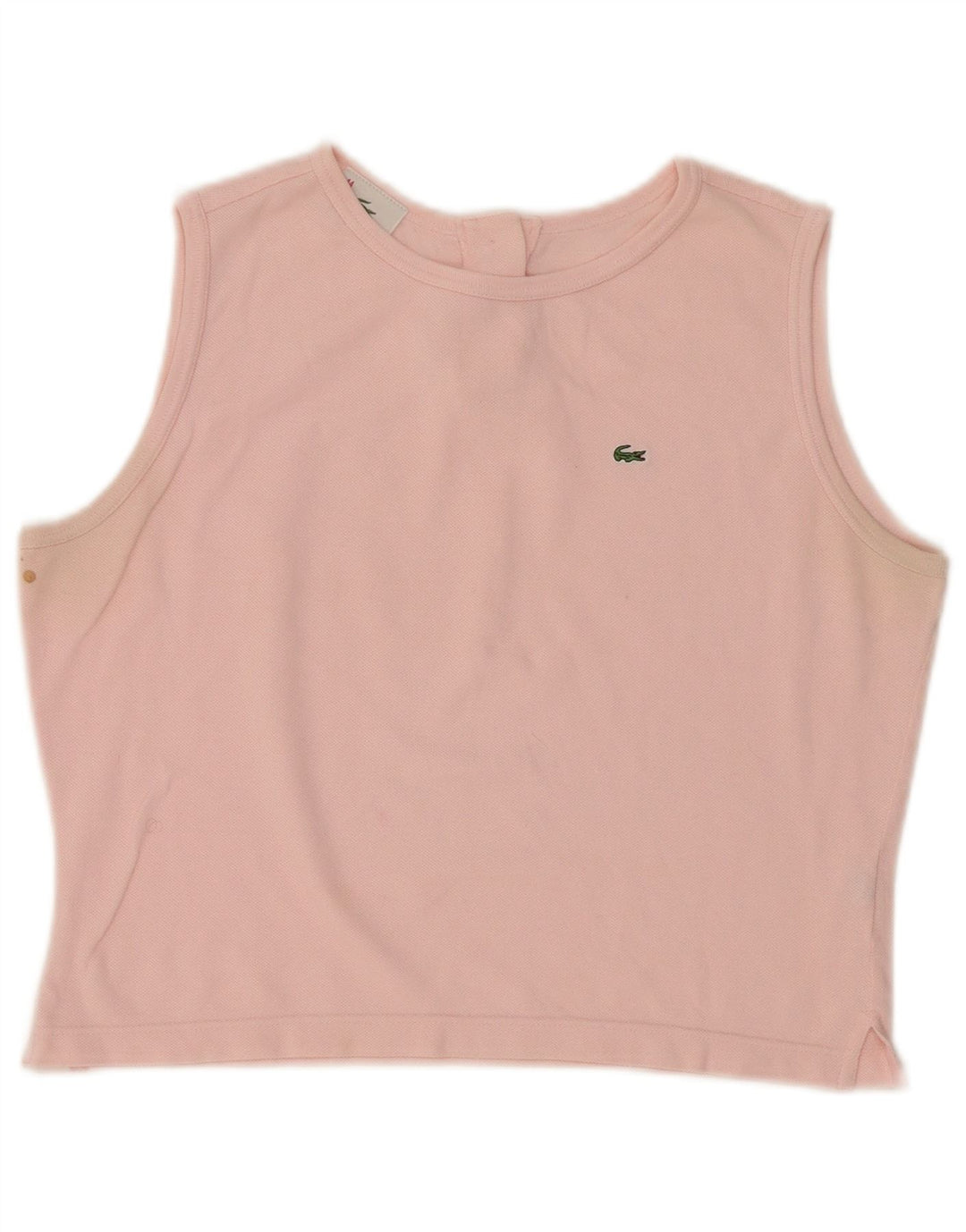 Женский укороченный жилет Lacoste, размер 44, большой розовый хлопок