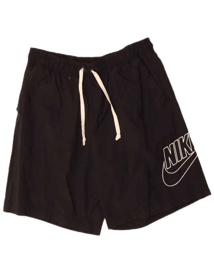 Мужские спортивные шорты NIKE с рисунком XL, черные, полиэстер