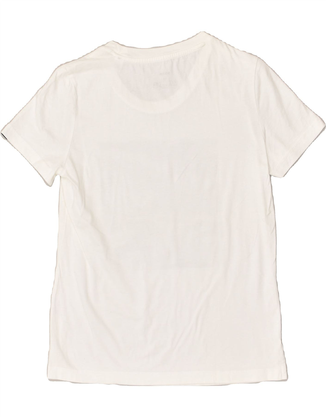ADIDAS Womens Graphic T-Shirt Top UK 12/14 Medium White Cotton | Vintage Adidas | Thrift | Second-Hand Adidas | Used Clothing | Messina Hembry 