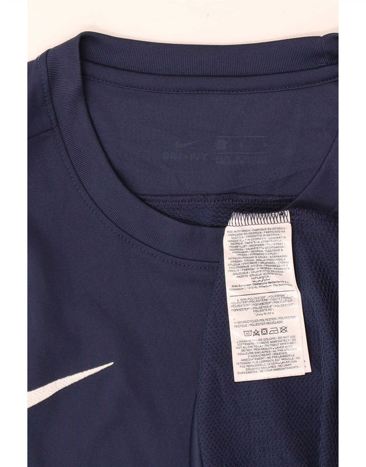 Мужская футболка Nike Dri Fit, большой темно-синий полиэстер