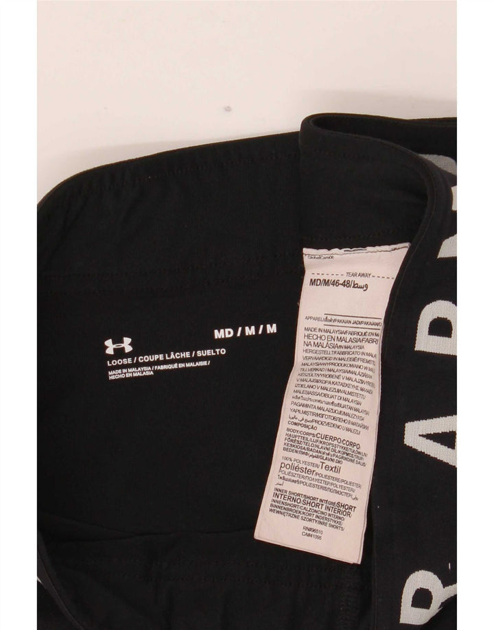Женские спортивные шорты с графическим рисунком Under Armour UK 14, средний черный полиэстер