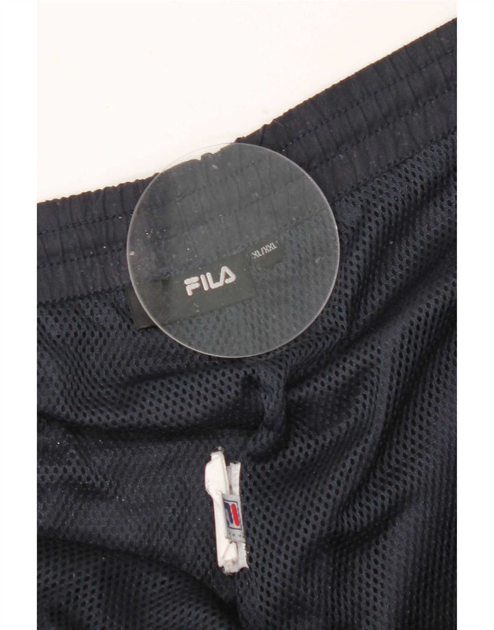 Мужские спортивные брюки Fila XL темно-синие из полиэстера