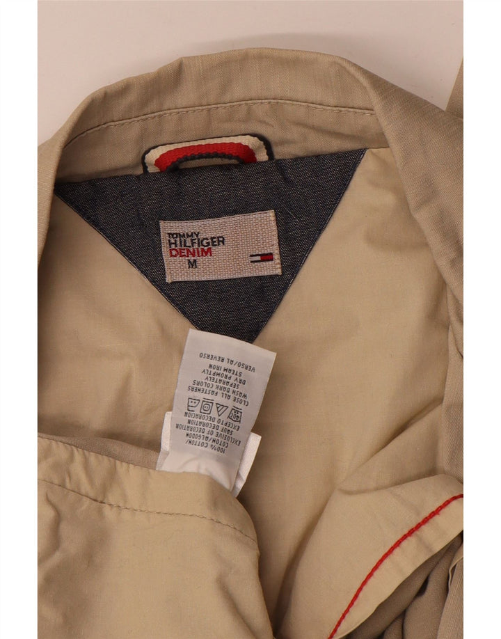 Женский пиджак на двух пуговицах Tommy Hilfiger UK 14, хлопковый средний коричневый цвет