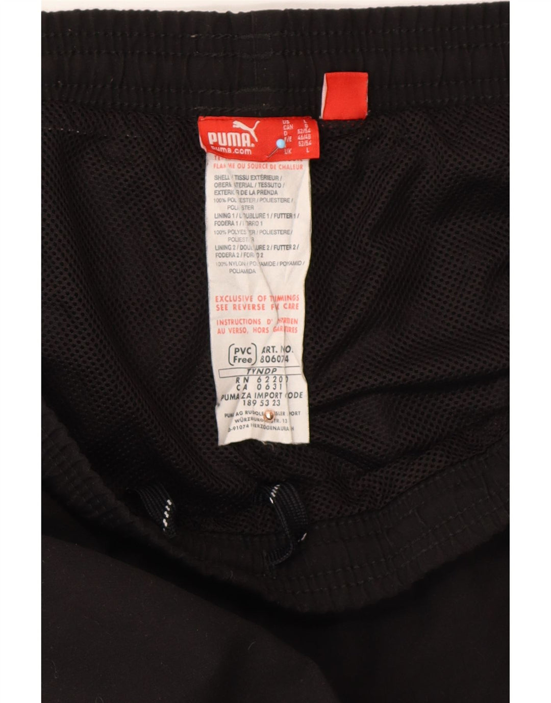 Мужские спортивные брюки с рисунком PUMA, большие черные спортивные брюки из полиэстера