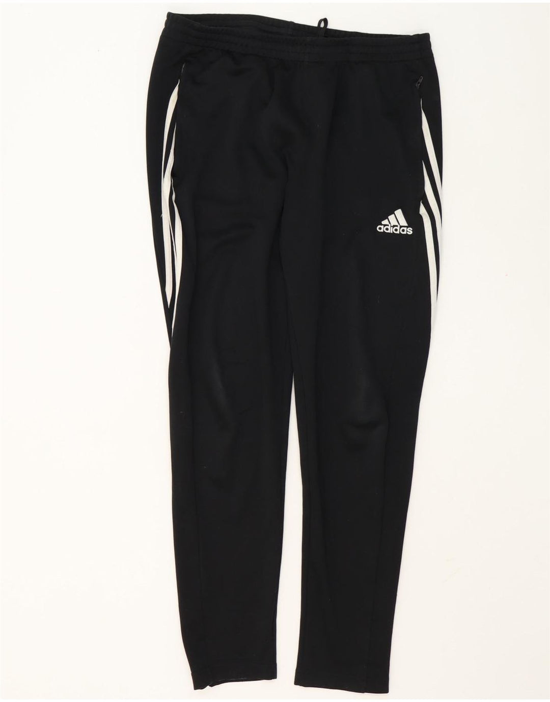 Мужские спортивные брюки Adidas Climalite, большие черные полиэстеровые брюки