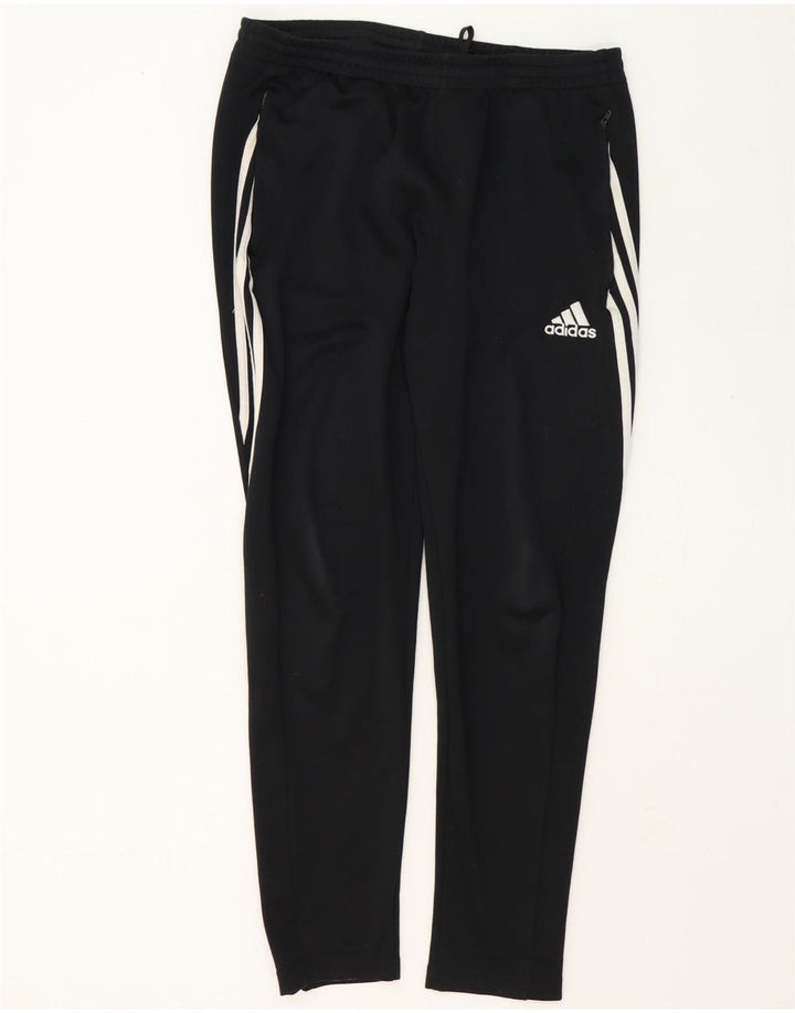 Мужские спортивные брюки Adidas Climalite, большие черные полиэстеровые брюки