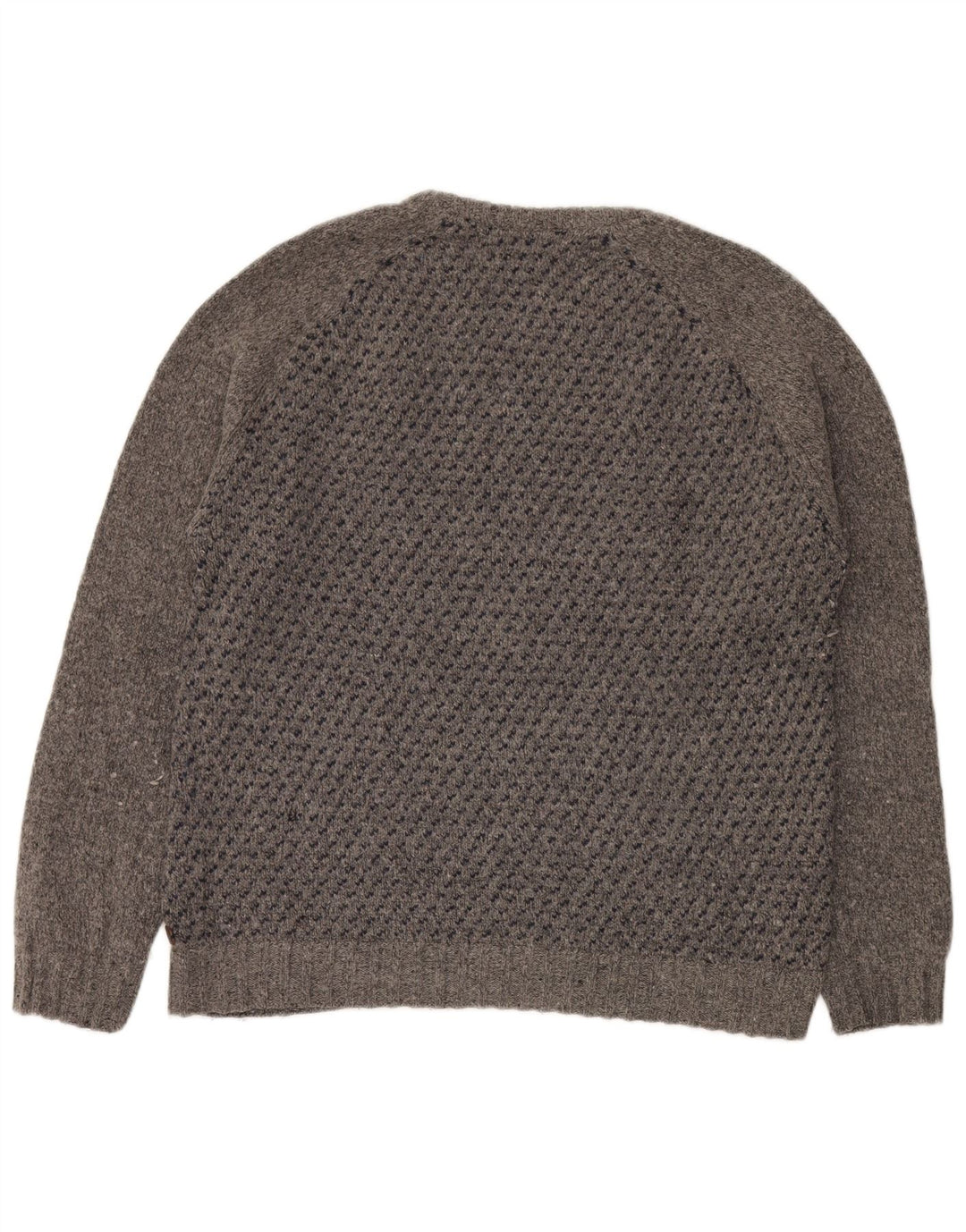 Мужской джемпер с круглым вырезом White Stuff XL, серый пятнистый овечьей шерсти