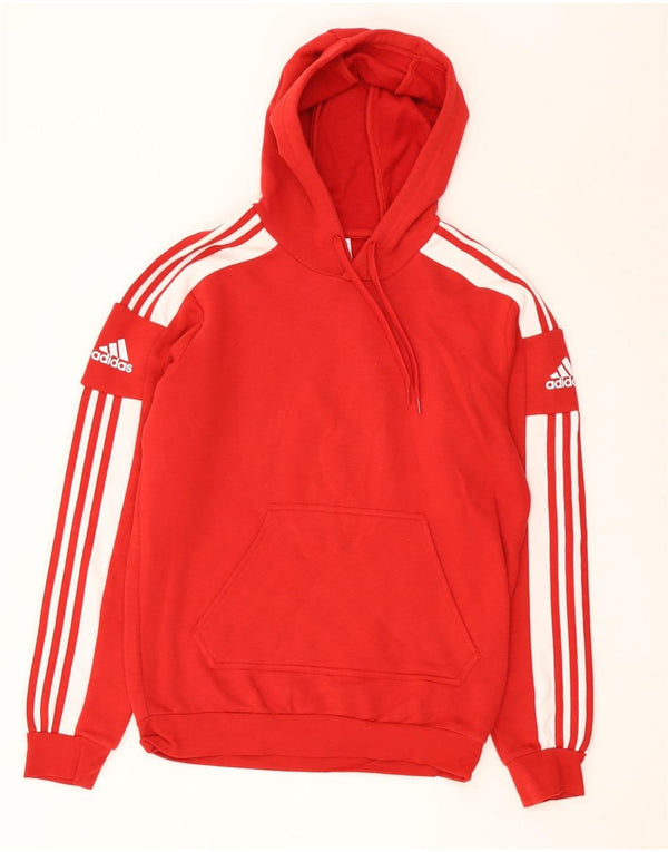 Мужской джемпер с капюшоном Adidas, маленький красный, хлопок