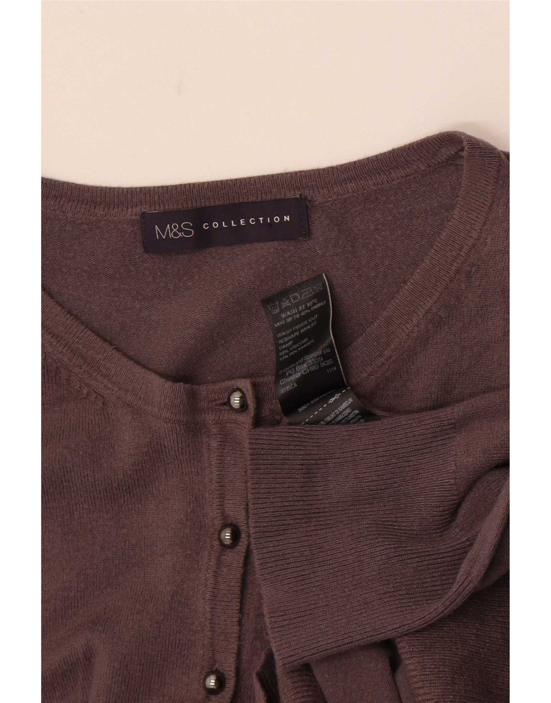 Женский кардиган Marks & Spencer UK 12, средний серый вискоза