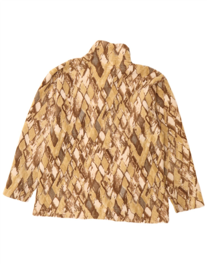 Женская флисовая куртка CONTE OF FLORENCE UK 16, большая, бежевый Argyle/Diamond