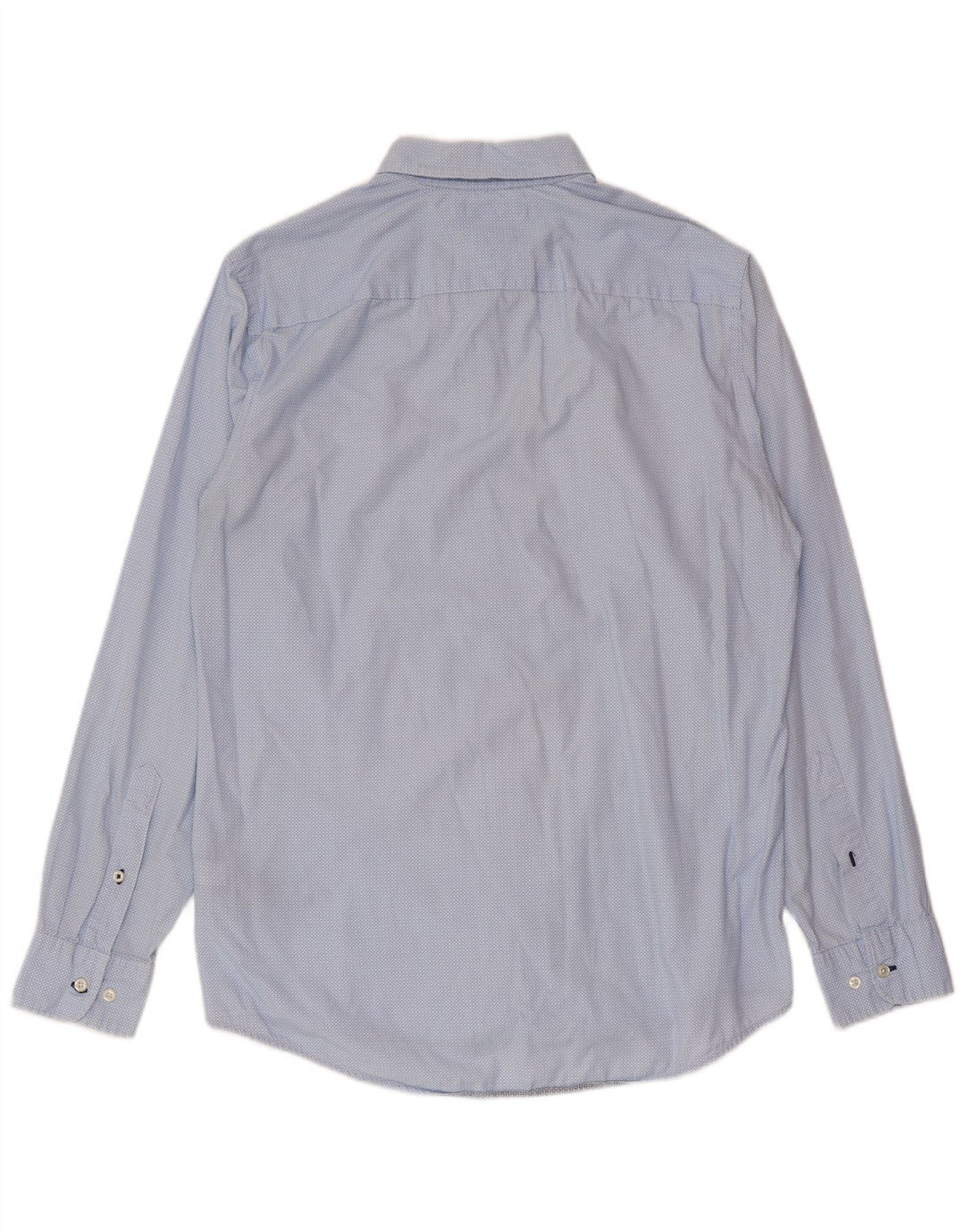 Tommy Hilfiger Мужская рубашка стандартного кроя из хлопка среднего синего цвета в крапинку