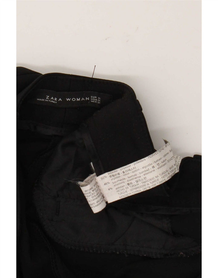 Женские узкие брюки чинос Zara XL W32 L28, черный полиэстер