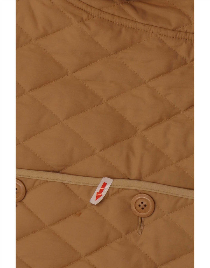 L.L.Bean Женская стеганая куртка UK 16, большая, бежевая, хлопок