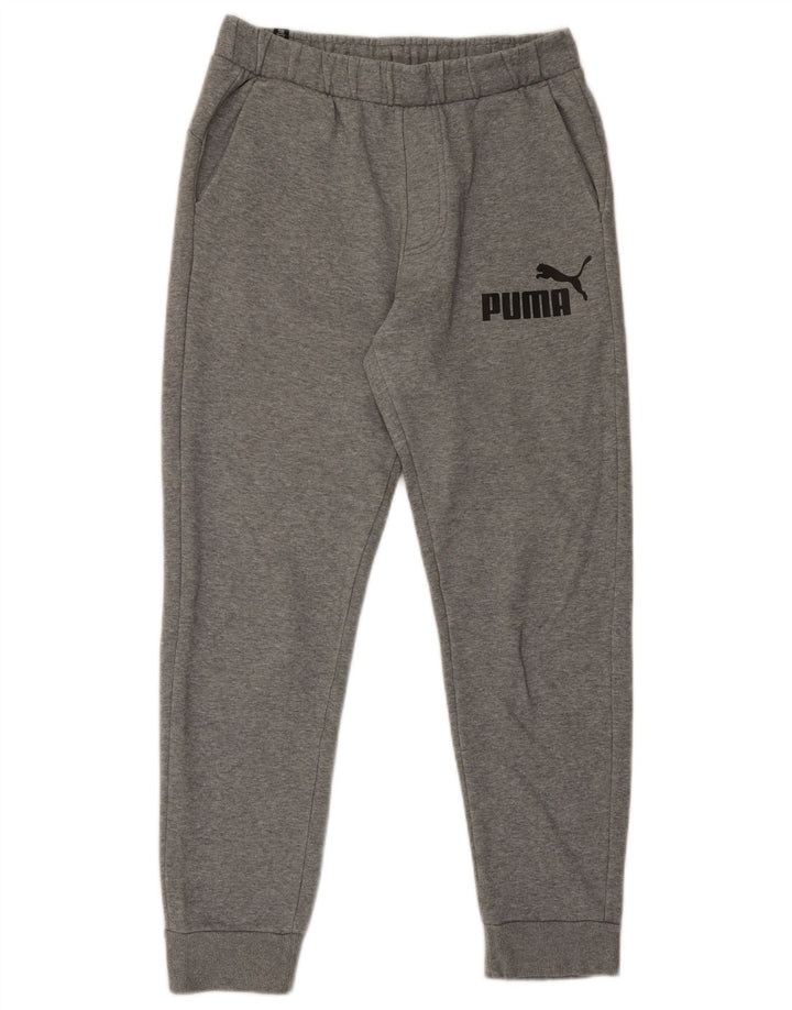 Мужские спортивные брюки с графическим рисунком Puma, джоггеры, средний серый хлопок, хлопок