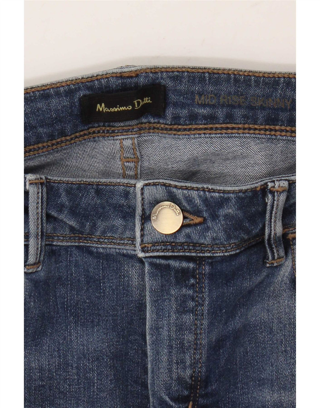 Женские джинсы скинни со средней посадкой Massimo Dutti W30 L30 синие