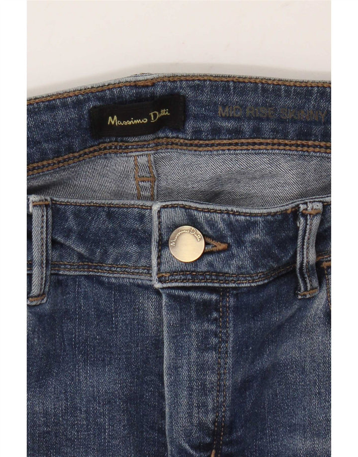 Женские джинсы скинни со средней посадкой Massimo Dutti W30 L30 синие