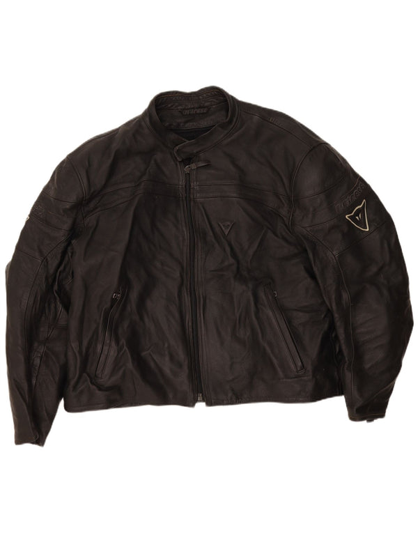 Мужская кожаная куртка-гонщик Dainese UK 42 XL, черная