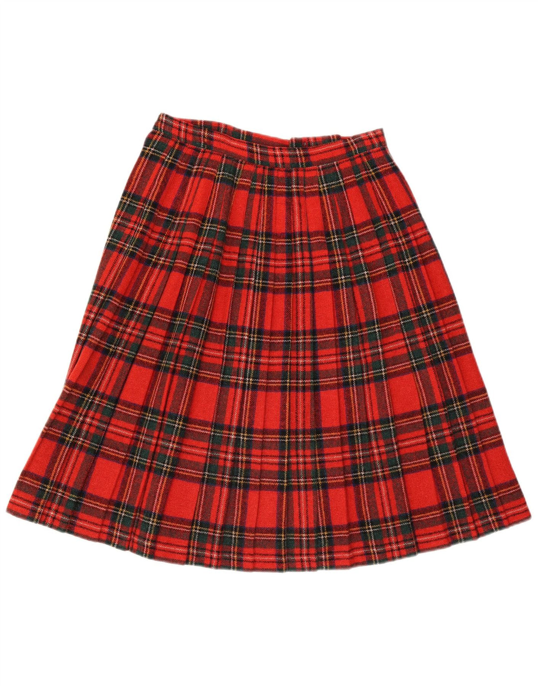Женская юбка с запахом Clan Laird W30, средний красный цвет, шерсть в клетку