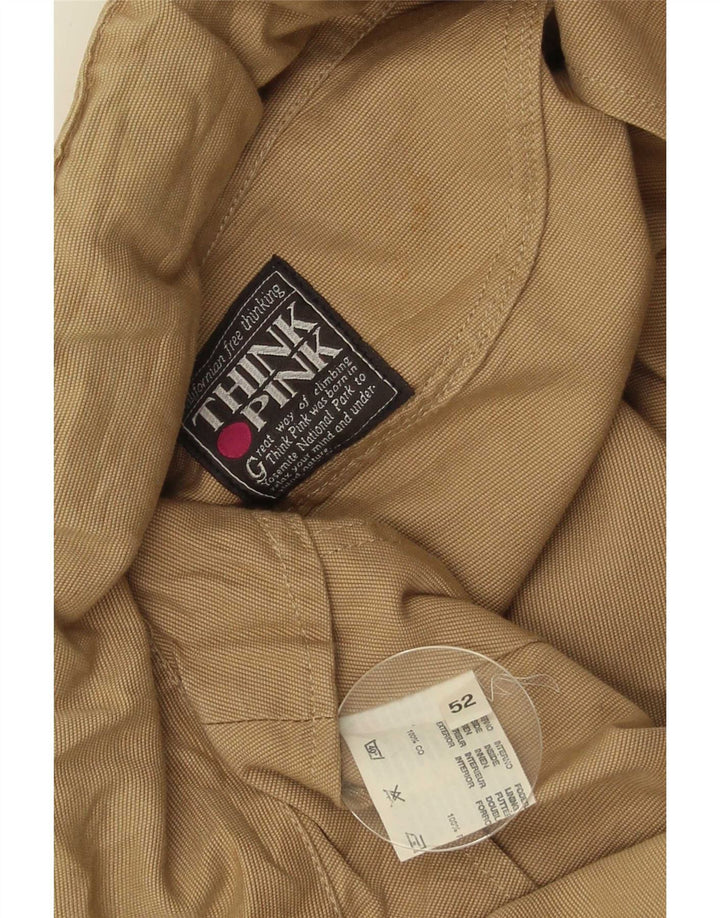 Мужская куртка Think Pink с капюшоном IT 52 XL Бежевый хлопок