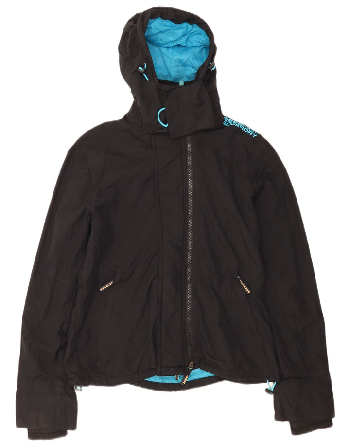 Женская ветровка с рисунком Superdry UK 16, большая черная