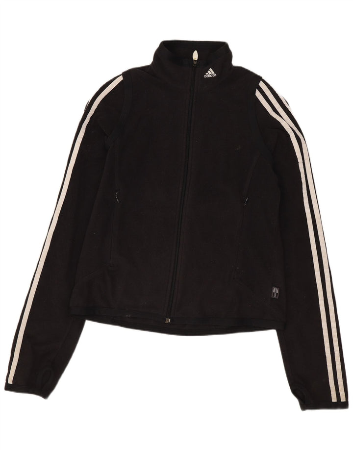 Женская флисовая куртка Adidas Climawarm UK 12, средний черный полиэстер