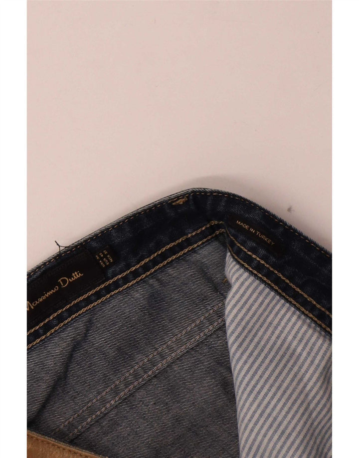 Мужские прямые джинсы Massimo Dutti EU 48 XL W38 L28 темно-синие