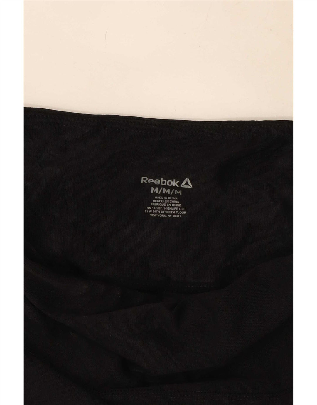 Женские леггинсы с рисунком Reebok UK 12, средние, черные