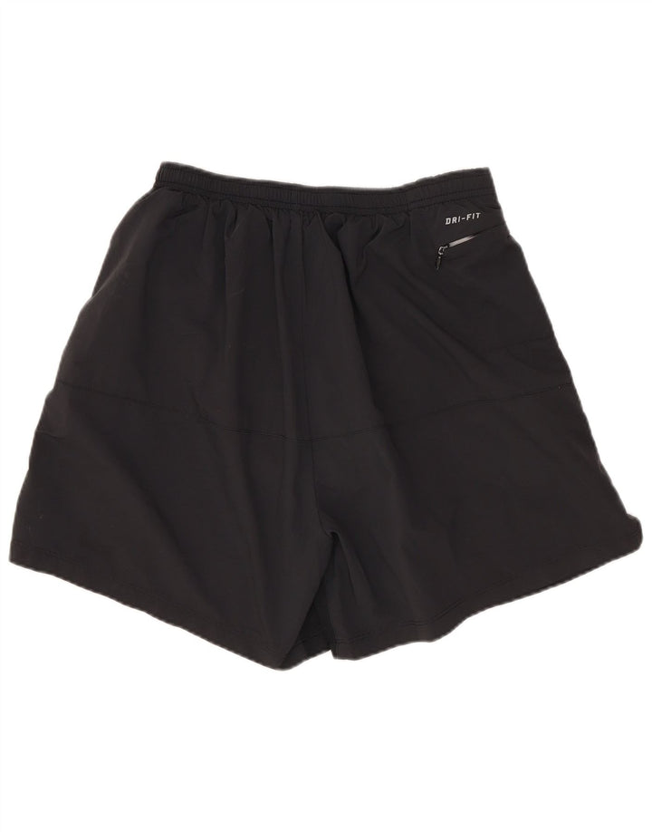 Мужские спортивные шорты Nike Dri Fit, средний черный полиэстер