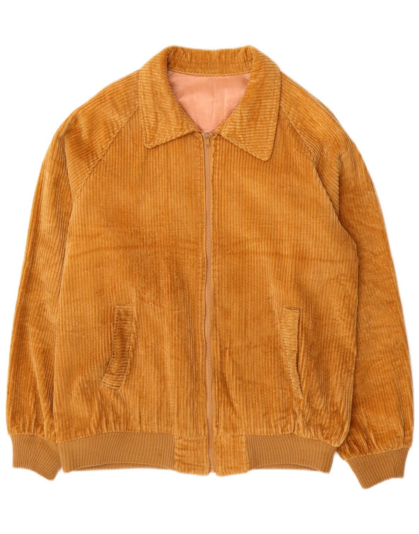 Винтажная мужская вельветовая куртка UK 40, большая бежевая