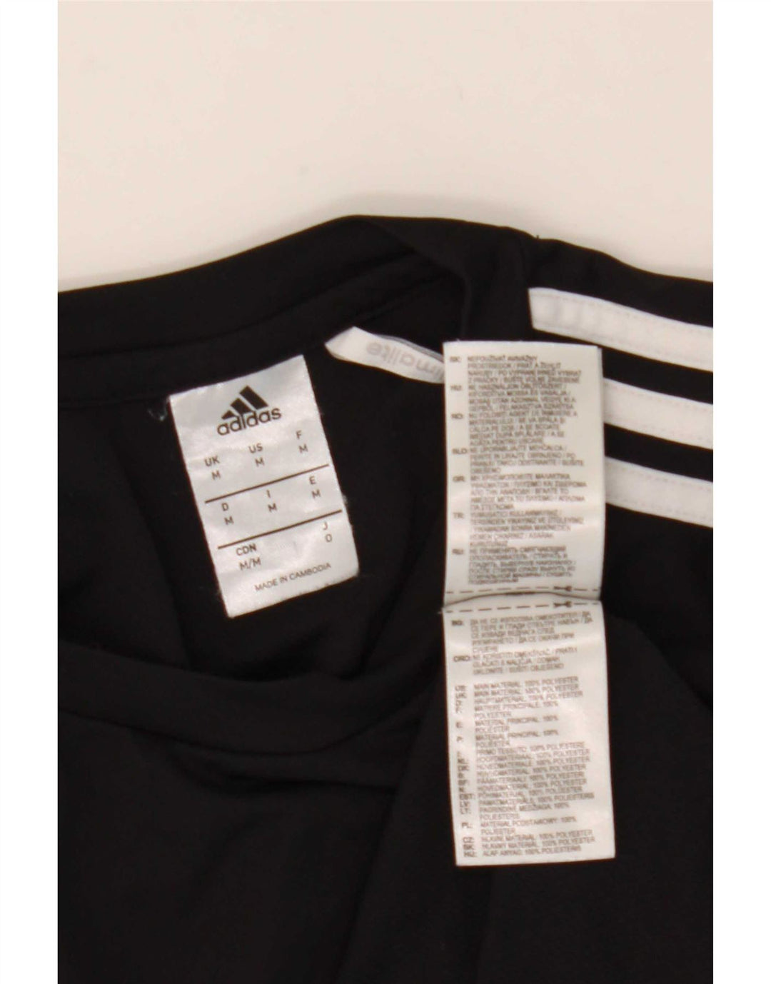 Мужская футболка Adidas Climalite Top Medium Black с цветными блоками из полиэстера