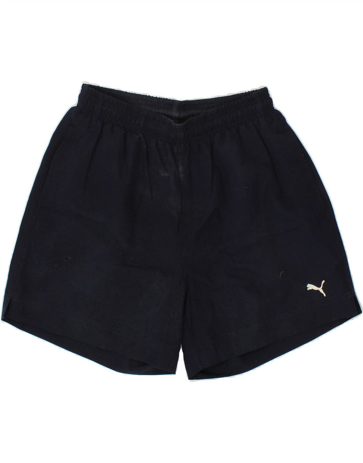 PUMA Mens Sport Shorts Large  Navy Blue Polyester Vintage Puma and Second-Hand Puma from Messina Hembry 