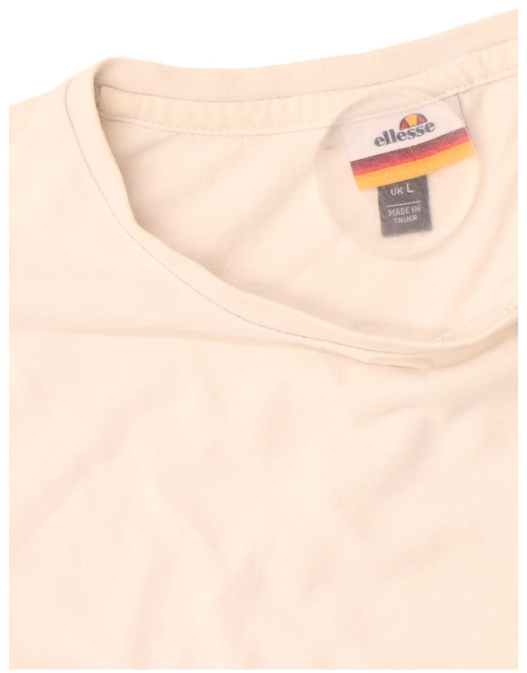 Ellesse Мужская футболка с рисунком, большой белый хлопок