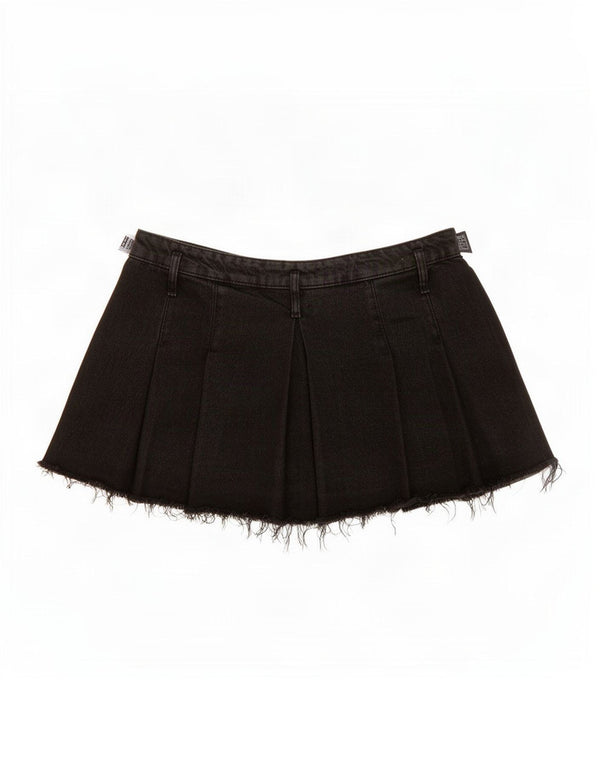 Женская джинсовая мини-юбка Zara XL W32, черный хлопок