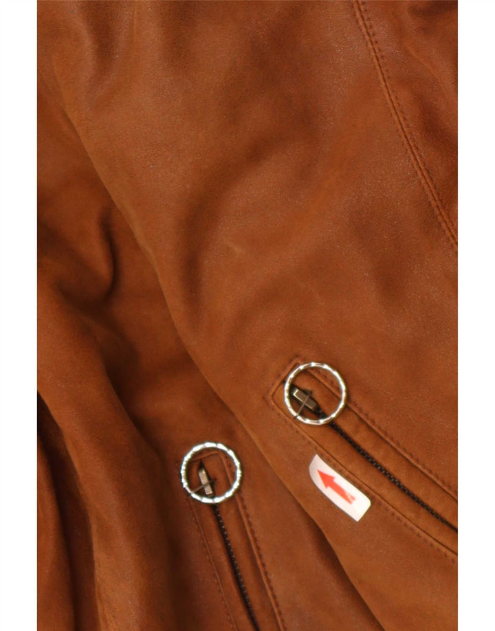 Мужская кожаная куртка Commander IT 48 Medium Brown Leather
