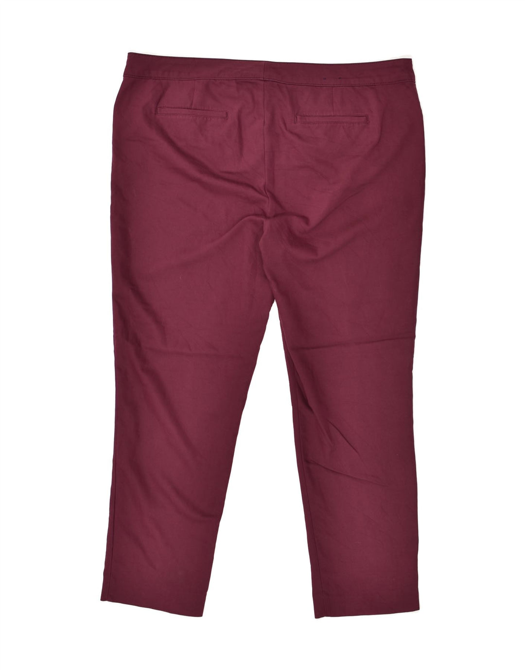 CHAPS Womens Slim Casual Trousers US 18 2XL W40 L29 Burgundy Cotton | Vintage Chaps | Thrift | Second-Hand Chaps | Used Clothing | Messina Hembry 